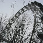 The London Eye (also known as the Millennium Wheel) at a