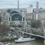 View of Charing Cross train station and Hungerford Bridge