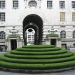 One of many courtyards in central