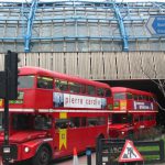 The famous double-decker buses that help
