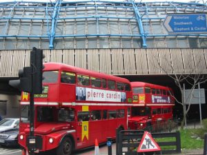 The famous double-decker buses that help