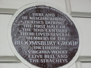 Building marker for the famous Bloomsbury