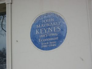 Building marker for the famous Bloomsbury