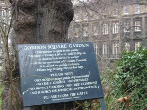 Garden in Bloomsbury. Bloomsbury