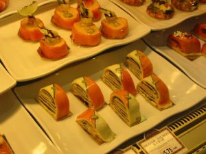 Pastries for sale at Harrod's department store