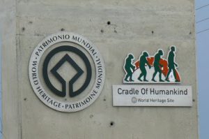 Sterkfontein Caves entry sign; http://en.wikipedia.org/wiki/Cradle_of_Humankind