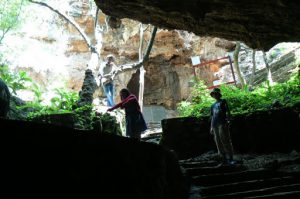 Exit from the Sterkfontein Caves