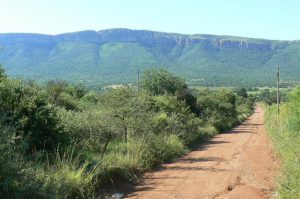 High veld and mountains in western RSA