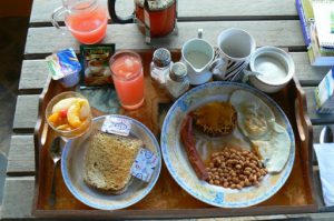 Proper English breakfast at B&B