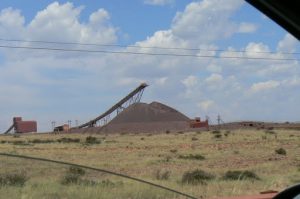 Tailings from mineral mining western RSA