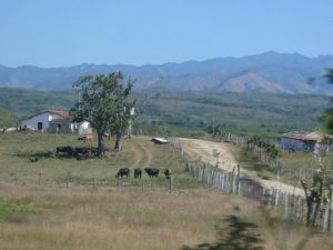 Cuba - mountains and farms in central Cuba