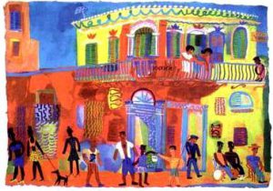 Cuba - primitive painting