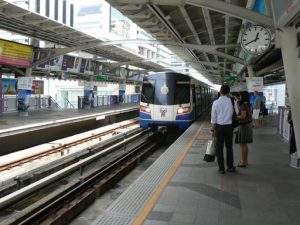 Thailand, Bangkok - the SkyTrain arrives