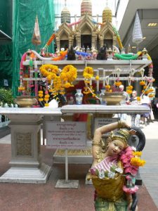 Thailand, Bangkok - a Buddhist street shrine