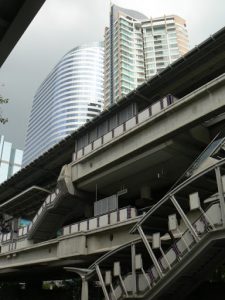 Thailand, Bangkok - the SkyTrain superstructure is a huge feat of