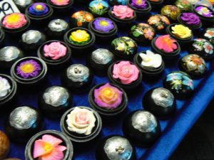 Thailand, Bangkok - night market (hand carved soap)