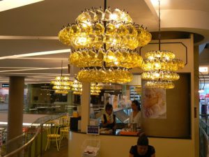 Thailand, Bangkok - another shopping mall  (chandelier made of glass