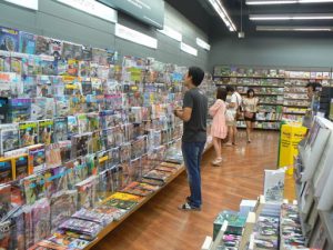 Thailand, Bangkok - bookstore magazine section