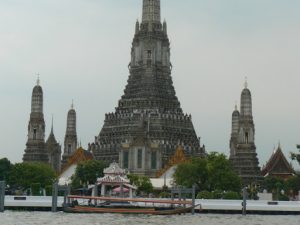 Thailand, Bangkok - Wat Arun temple along the Chao Phyra