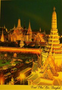 Thailand, Bangkok - postcard of Wat Phra Keo
