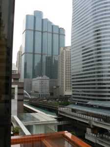 Thailand, Bangkok - the SkyTrain tracks wind around and among