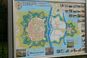 Town map of Terezin.
