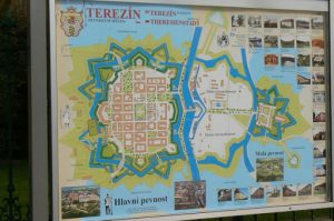 Town map of Terezin.
