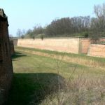 The moat surrounding the ancient walls of Terezin.