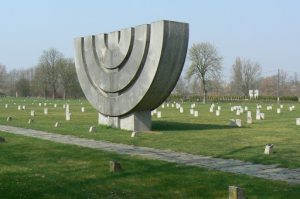 Adjacent to the crematorium is the large Jewish cemetery.