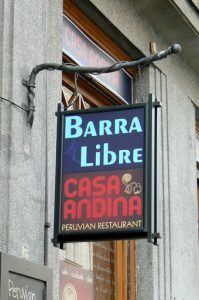 Gay owned Casa Andina Restaurant.