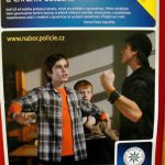 Poster in a police station warning against school bullying.