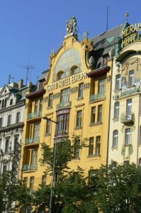 Art Nouveau architectual details.