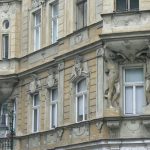Art Nouveau architectural details; Prague contains one of the