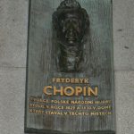 Memorial plaque to Frederic Chopin who lived for a year