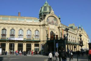 Famous art nouveau Municipal House concert hall.