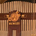 Interior of Municipal House concert hall, Bedrich Smetana is a