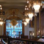 Intensely art nouveau decorated restaurant in the Municipal House.