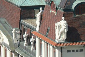 Architectural details abound in Prague.