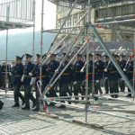 The President spoke in front of the great Prague Castle, one