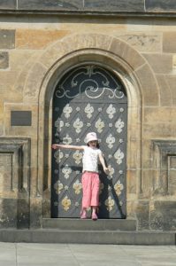 Side doorway into St Vitus Cathedral.