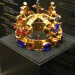 Crown jewels in the museum at Prague Castle.