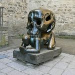 Ominous sculpture at Prague Castle.