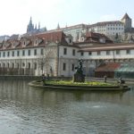 View of Prague Castle from the Wallenstein Gardens, named  after