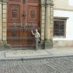 Formal entry door to the Czech Senate.