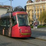 Prague has many trolleys.