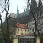 View of St Vitus Cathedral from outside the Castle.