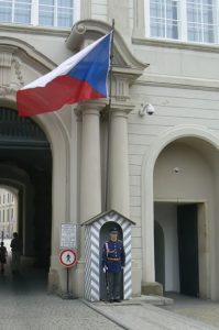 Entry portal to Prague Castle.