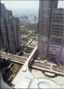Shinjuku Skyscraper District; Among the skyscrapers are the Tokyo