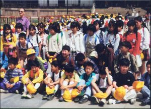 School children on an outing.