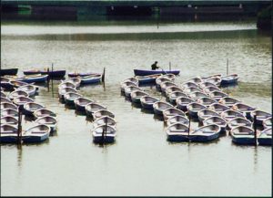 Boats on a lake.